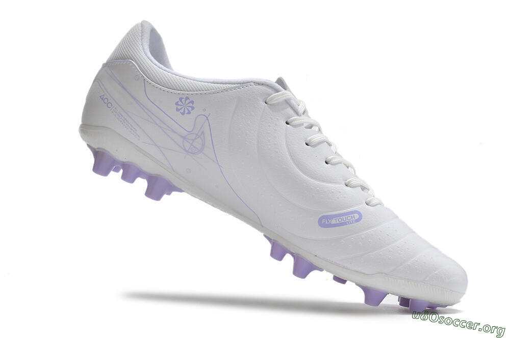 Nike Tiempo Legend X Academy AG Football Boots - White/Purple 4