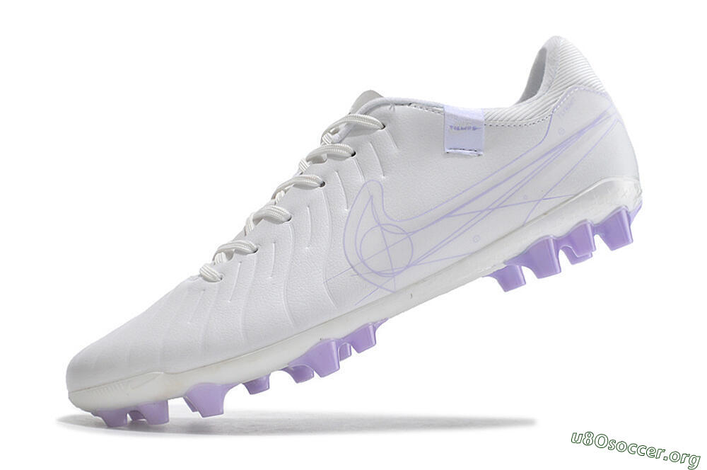 Nike Tiempo Legend X Academy AG Football Boots - White/Purple 5