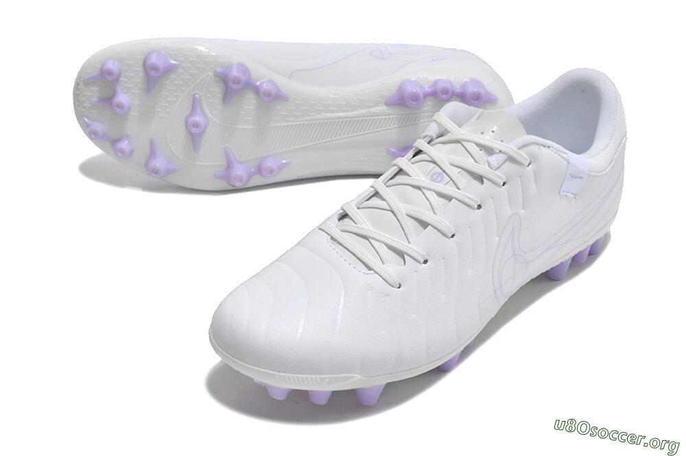 Nike Tiempo Legend X Academy AG Football Boots - White/Purple 0