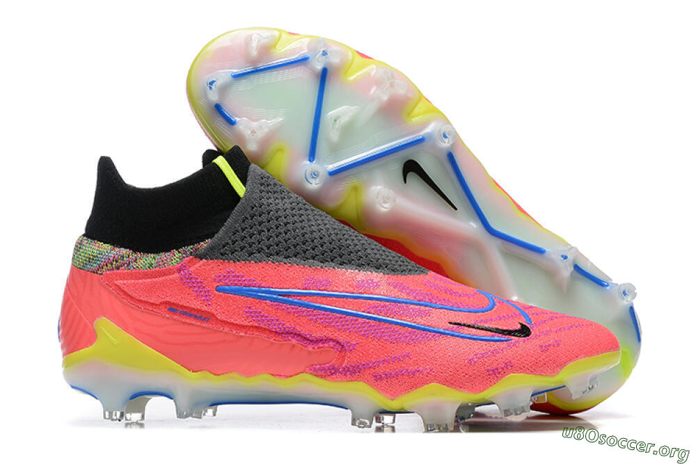 Nike Phantom GX Elite DF FG Football Boots - Red/Blue/Yellow/Black 2