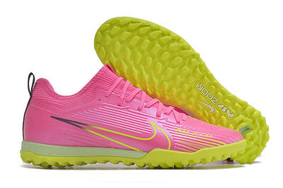 Nike Air Zoom Mercurial Vapor 15 Pro TF Football Shoes - Pink/Yellow/Green/Black
