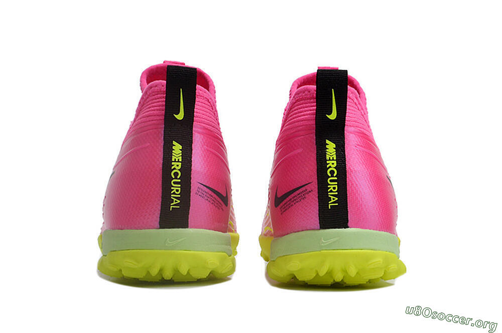 Nike Air Zoom Mercurial Vapor 15 Pro TF Football Shoes - Pink/Yellow/Green/Black 5