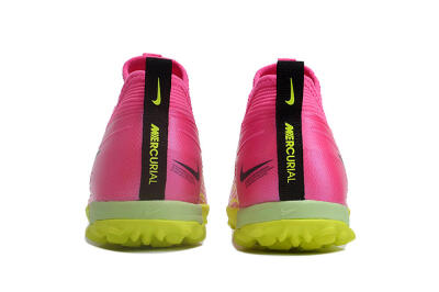 Nike Air Zoom Mercurial Vapor 15 Pro TF Football Shoes - Pink/Yellow/Green/Black