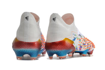 Adidas Predator Freak.1 Low FG Football Boots - White/Blue/Orange/Gold