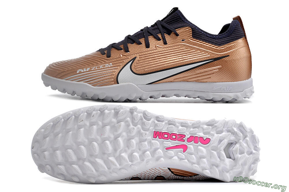 Nike Air Zoom Mercurial Vapor 15 Pro TF Football Shoes - Rose Gold/Black/White 1