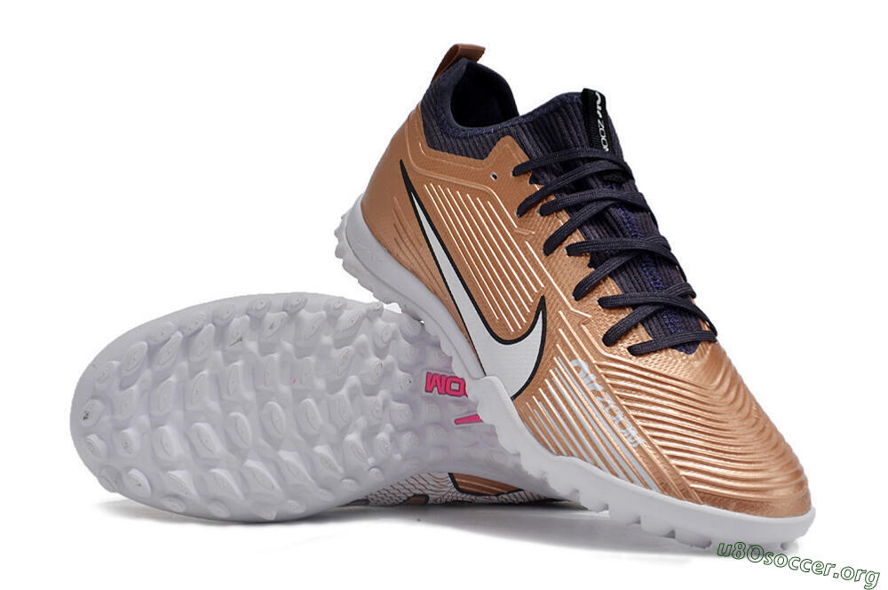 Nike Air Zoom Mercurial Vapor 15 Pro TF Football Shoes - Rose Gold/Black/White 0