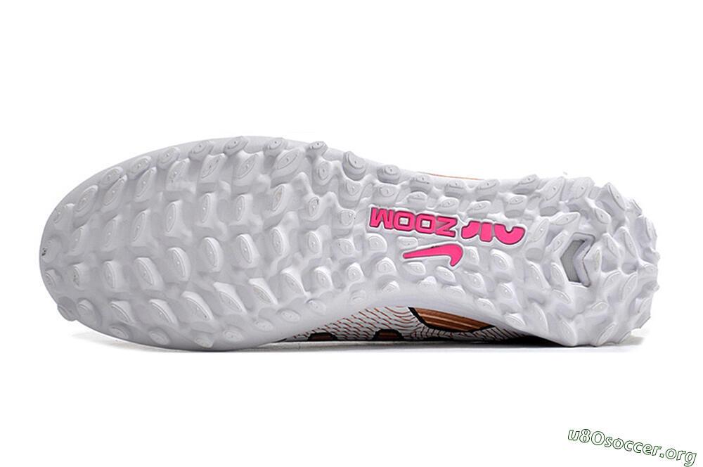 Nike Air Zoom Mercurial Vapor 15 Pro TF Football Shoes - Rose Gold/Black/White 6