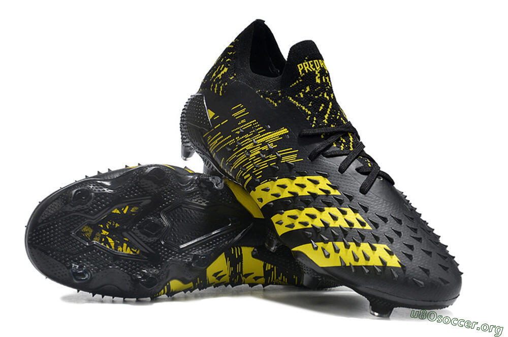 Adidas Predator Freak.1 Low FG Football Boots - Black/Yellow 0