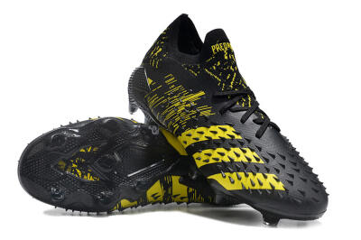 Adidas Predator Freak.1 Low FG Football Boots - Black/Yellow