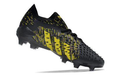 Adidas Predator Freak.1 Low FG Football Boots - Black/Yellow