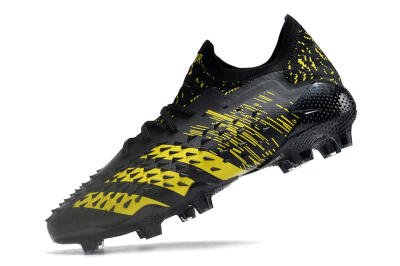 Adidas Predator Freak.1 Low FG Football Boots - Black/Yellow