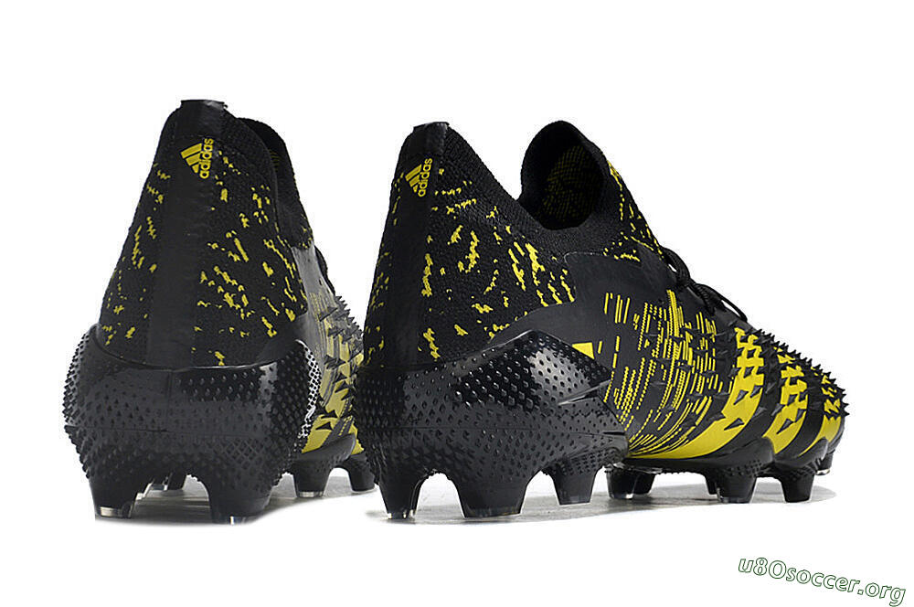 Adidas Predator Freak.1 Low FG Football Boots - Black/Yellow 6