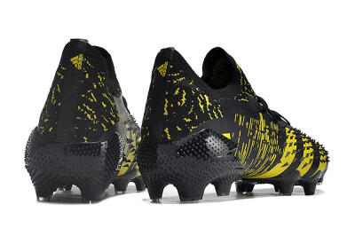 Adidas Predator Freak.1 Low FG Football Boots - Black/Yellow