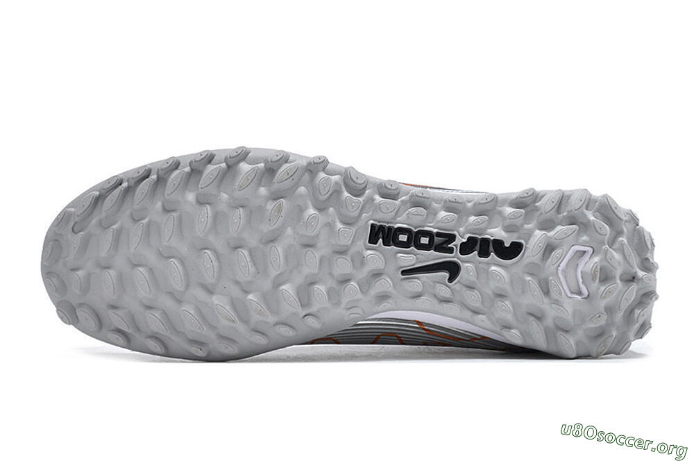 Nike Air Zoom Mercurial Vapor 15 Pro TF Football Shoes - Silver/Gold/Black 6