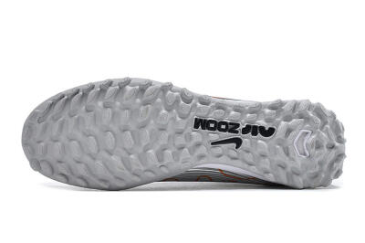 Nike Air Zoom Mercurial Vapor 15 Pro TF Football Shoes - Silver/Gold/Black