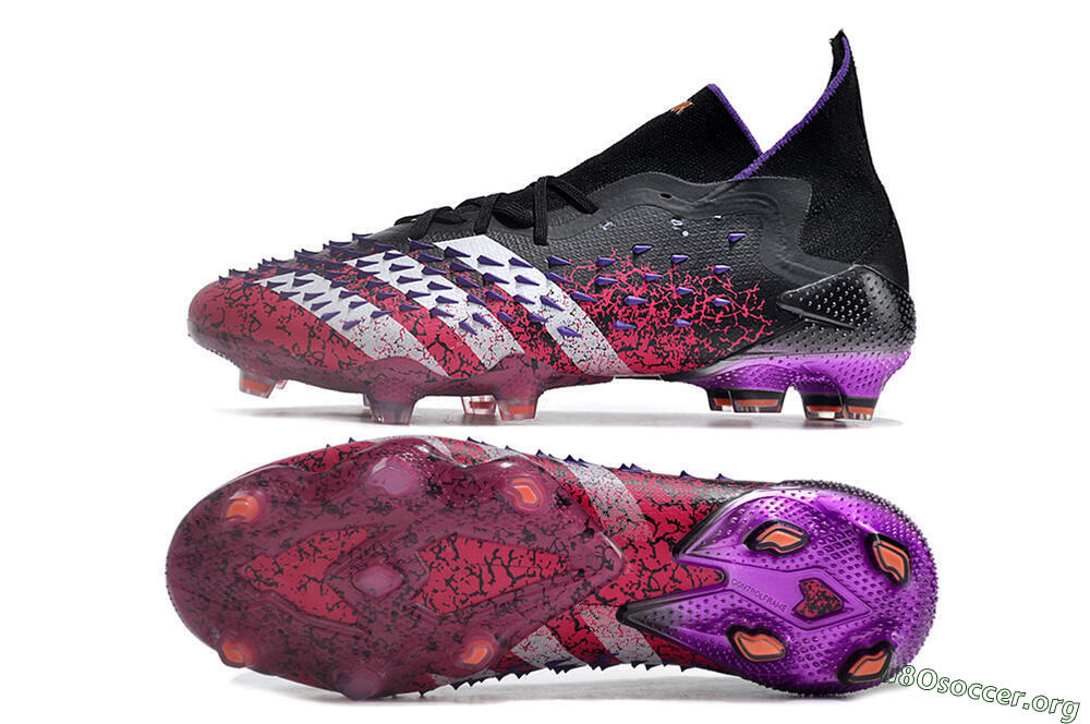 Adidas Predator Freak.1 FG Football Boots - Black/Pink/Purple/Gold 1
