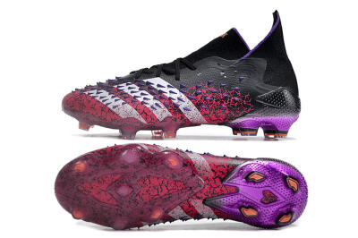 Adidas Predator Freak.1 FG Football Boots - Black/Pink/Purple/Gold