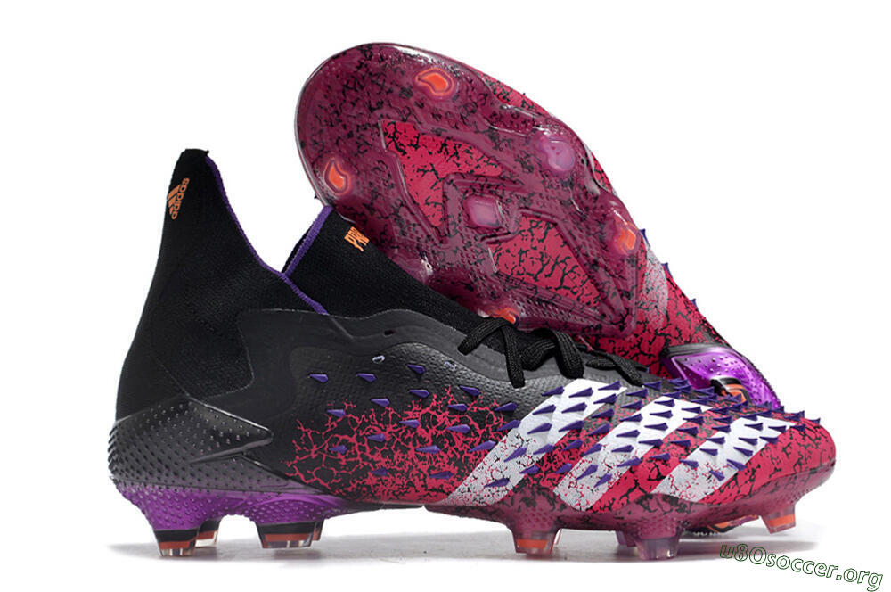 Adidas Predator Freak.1 FG Football Boots - Black/Pink/Purple/Gold 2