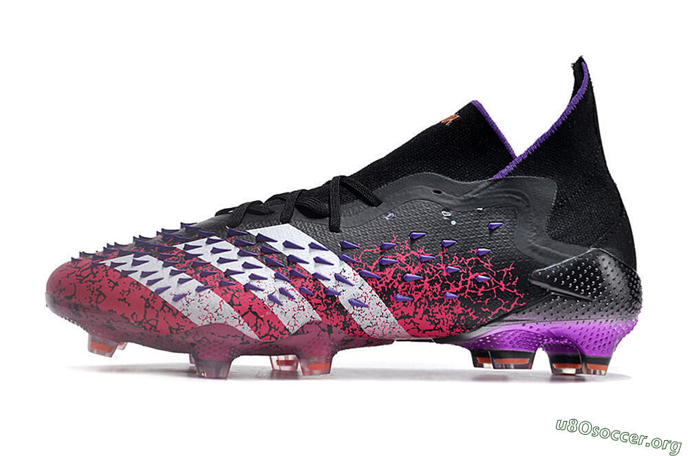 Adidas Predator Freak.1 FG Football Boots - Black/Pink/Purple/Gold 3