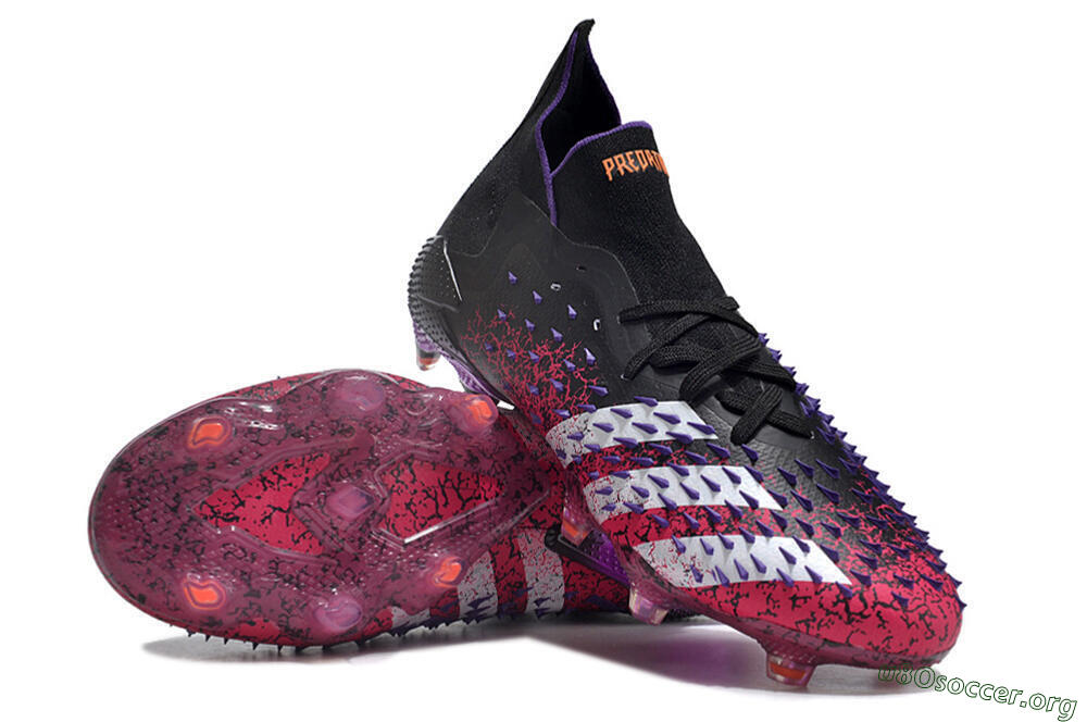 Adidas Predator Freak.1 FG Football Boots - Black/Pink/Purple/Gold 0