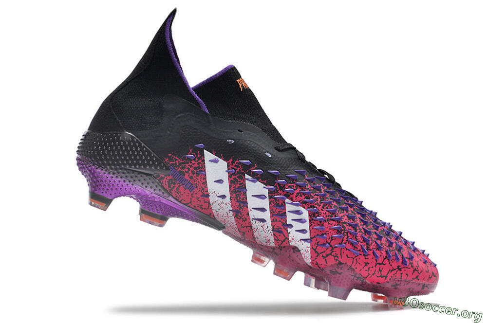 Adidas Predator Freak.1 FG Football Boots - Black/Pink/Purple/Gold 4