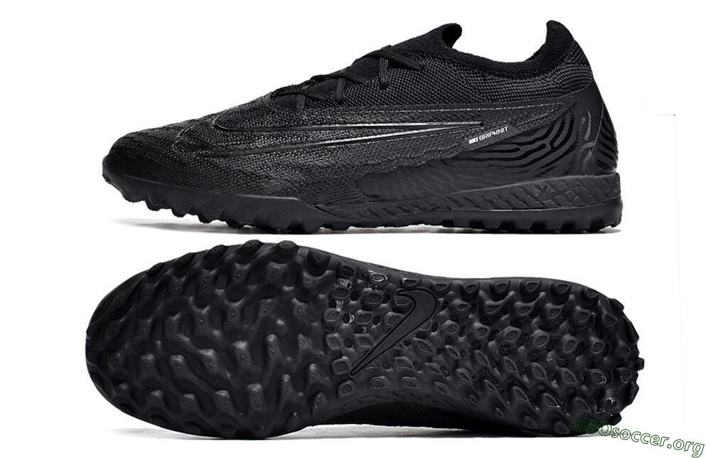 Nike Phantom GX Elite TF Football Shoes - Black/White/Silver 1