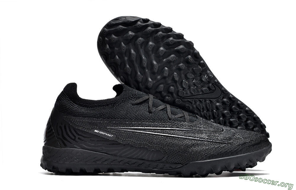 Nike Phantom GX Elite TF Football Shoes - Black/White/Silver 2