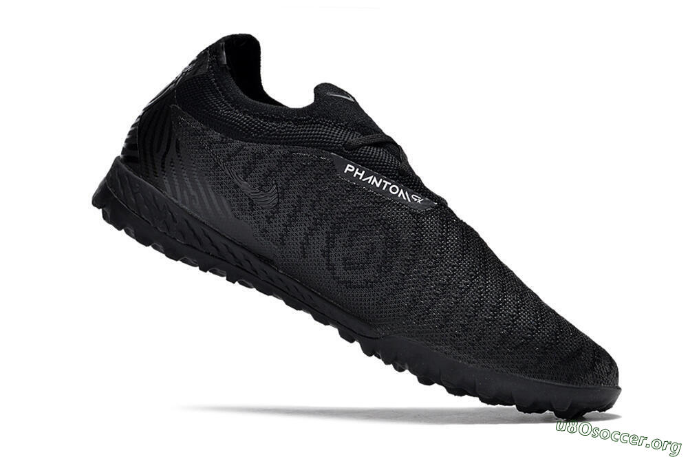 Nike Phantom GX Elite TF Football Shoes - Black/White/Silver 7