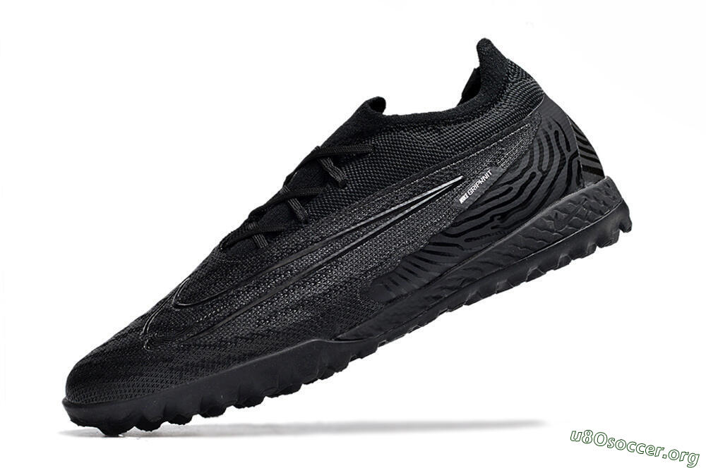 Nike Phantom GX Elite TF Football Shoes - Black/White/Silver 8