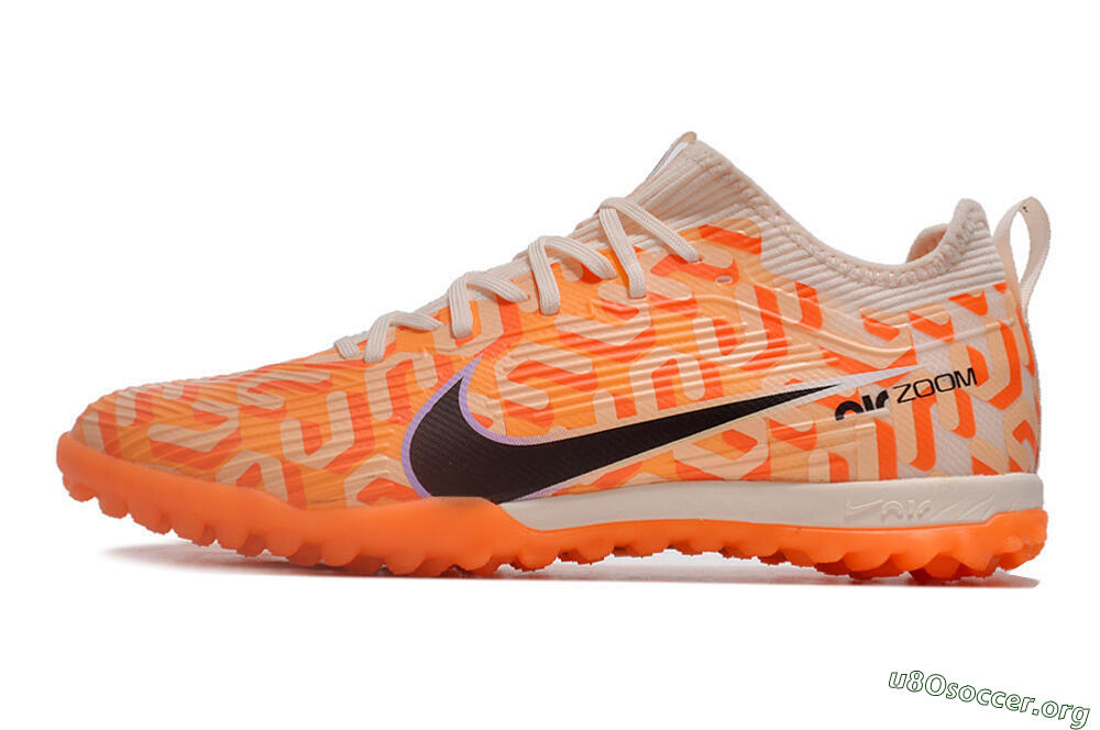 Nike Air Zoom Mercurial Vapor 15 Pro TF Football Shoes - Orange/Purple/Black 3