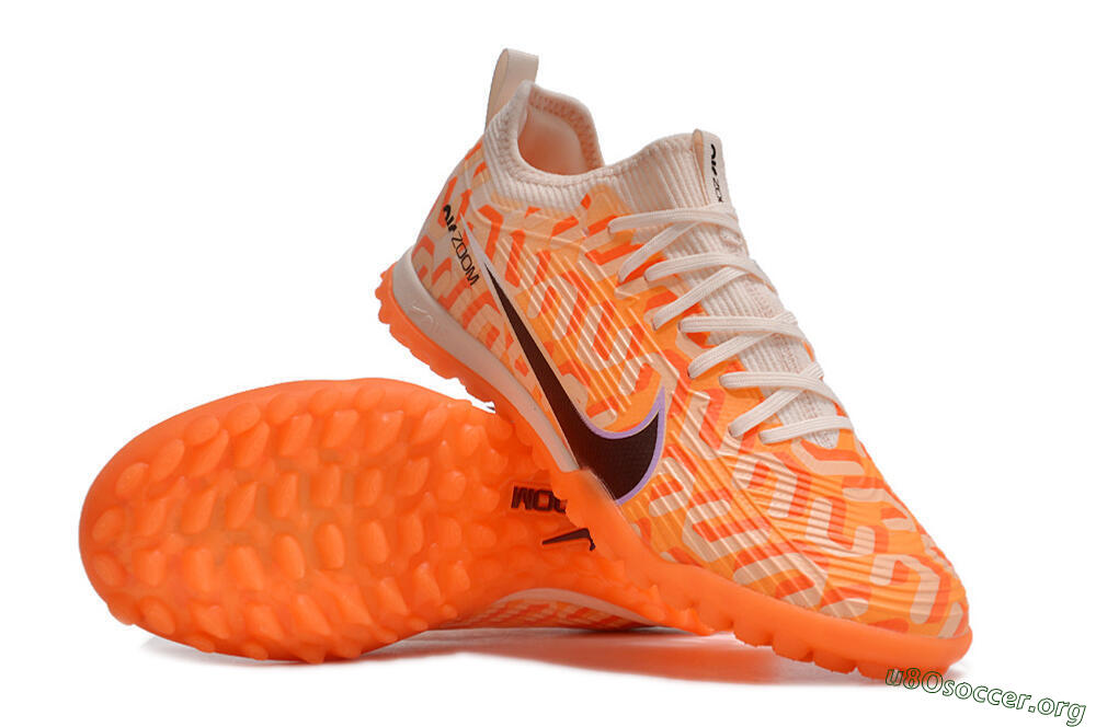 Nike Air Zoom Mercurial Vapor 15 Pro TF Football Shoes - Orange/Purple/Black 0