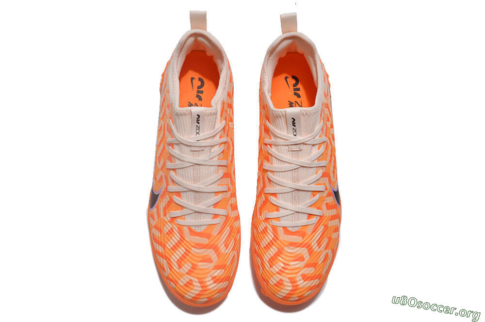 Nike Air Zoom Mercurial Vapor 15 Pro TF Football Shoes - Orange/Purple/Black 4