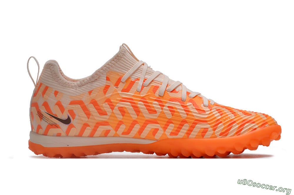 Nike Air Zoom Mercurial Vapor 15 Pro TF Football Shoes - Orange/Purple/Black 7