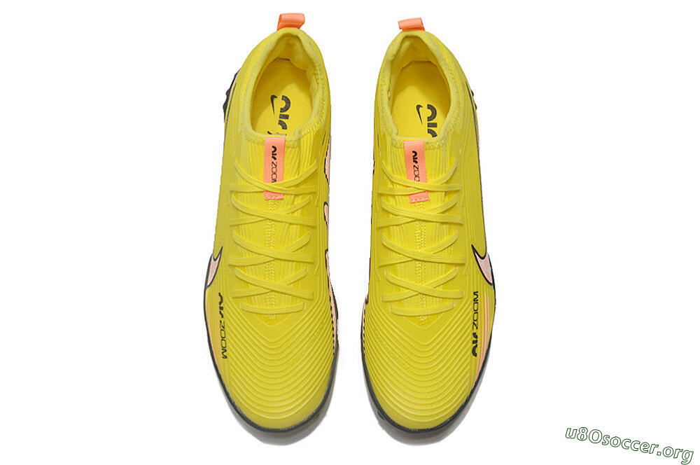 Nike Air Zoom Mercurial Vapor 15 Pro TF Football Shoes - Yellow/Pink/White/Black 4