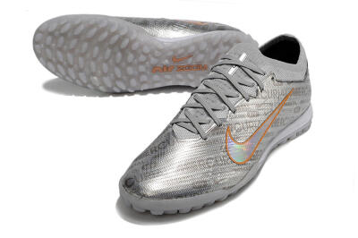 Nike Air Zoom Mercurial Vapor 15 Elite TF Football Shoes - Silver/Gold