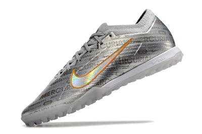 Nike Air Zoom Mercurial Vapor 15 Elite TF Football Shoes - Silver/Gold