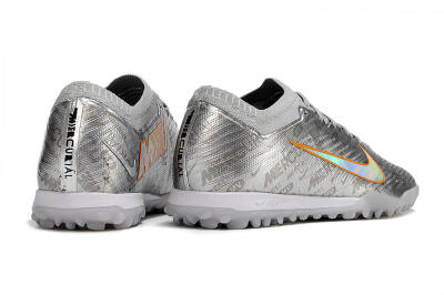 Nike Air Zoom Mercurial Vapor 15 Elite TF Football Shoes - Silver/Gold