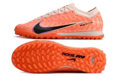 Nike Air Zoom Mercurial Vapor 15 Elite TF Football Shoes - Orange/White/Black