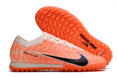 Nike Air Zoom Mercurial Vapor 15 Elite TF Football Shoes - Orange/White/Black
