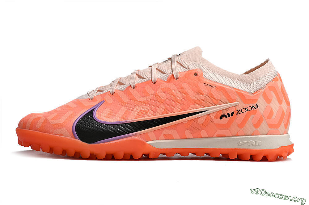 Nike Air Zoom Mercurial Vapor 15 Elite TF Football Shoes - Orange/White/Black 3
