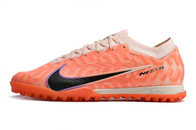 Nike Air Zoom Mercurial Vapor 15 Elite TF Football Shoes - Orange/White/Black