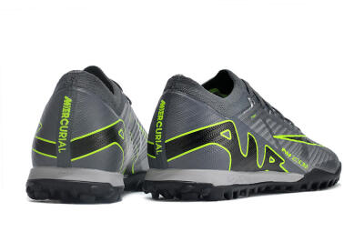 Nike Air Zoom Mercurial Vapor 15 Elite TF Football Shoes - Silver/Grey/Black/Green