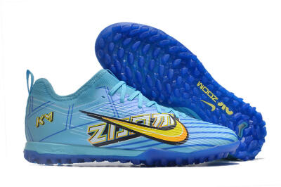 Nike Air Zoom Mercurial Vapor 15 Pro TF Football Shoes - Blue/Yellow/Orange/White