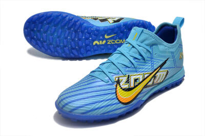 Nike Air Zoom Mercurial Vapor 15 Pro TF Football Shoes - Blue/Yellow/Orange/White