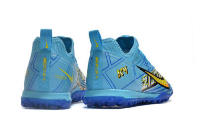 Nike Air Zoom Mercurial Vapor 15 Pro TF Football Shoes - Blue/Yellow/Orange/White
