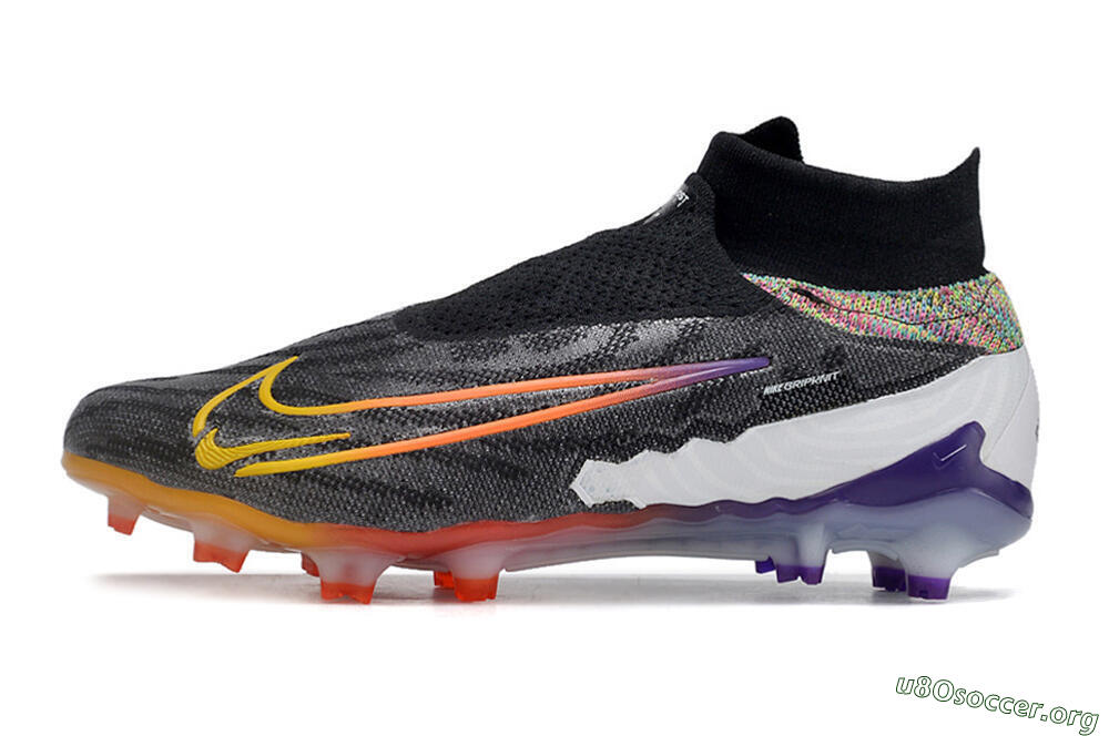 Nike Phantom GX Elite FG Football Boots - Black/Yellow/Orange/Purple 3