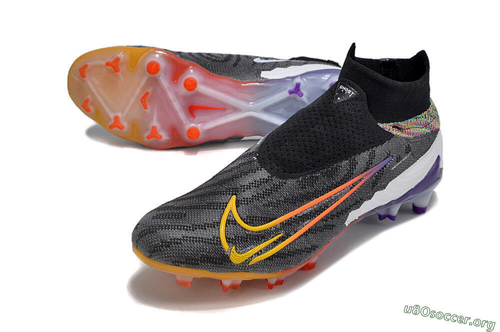 Nike Phantom GX Elite FG Football Boots - Black/Yellow/Orange/Purple 0