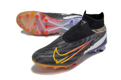 Nike Phantom GX Elite FG Football Boots - Black/Yellow/Orange/Purple