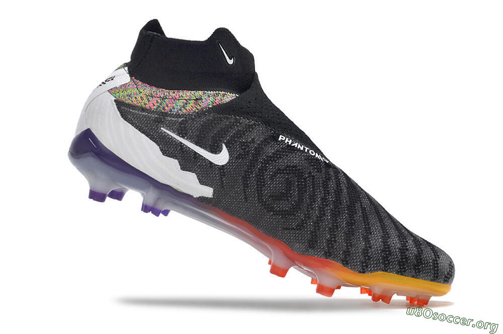 Nike Phantom GX Elite FG Football Boots - Black/Yellow/Orange/Purple 4