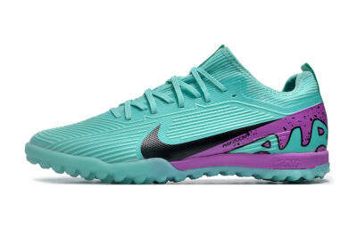 Nike Air Zoom Mercurial Vapor 15 Pro TF Football Shoes - Jade/Black/Purple